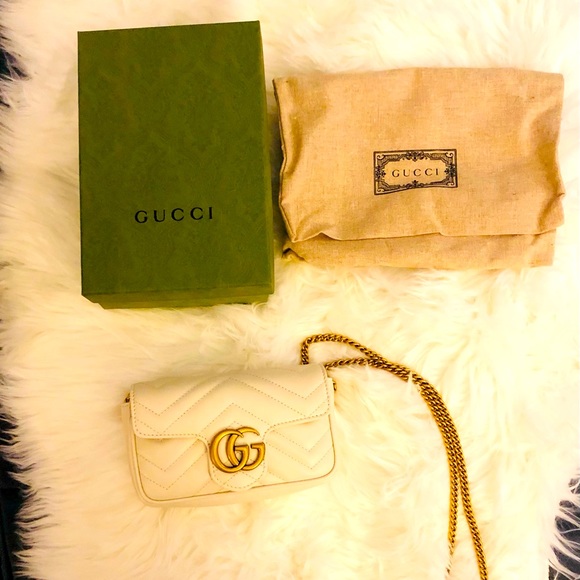 Gucci Handbags - Gucci Marmont leather super mini bag